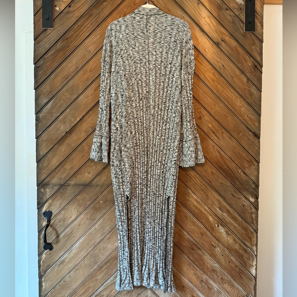 NWOT Free People Beach nights cardigan long summer S small white black knit maxi - Picture 6 of 8